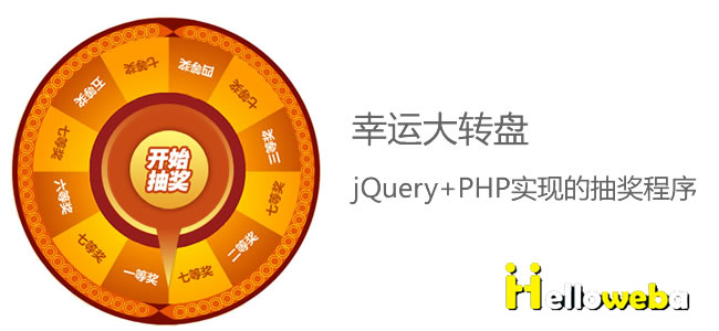 幸运大转盘-jQuery+PHP实现的抽奖程序(下)